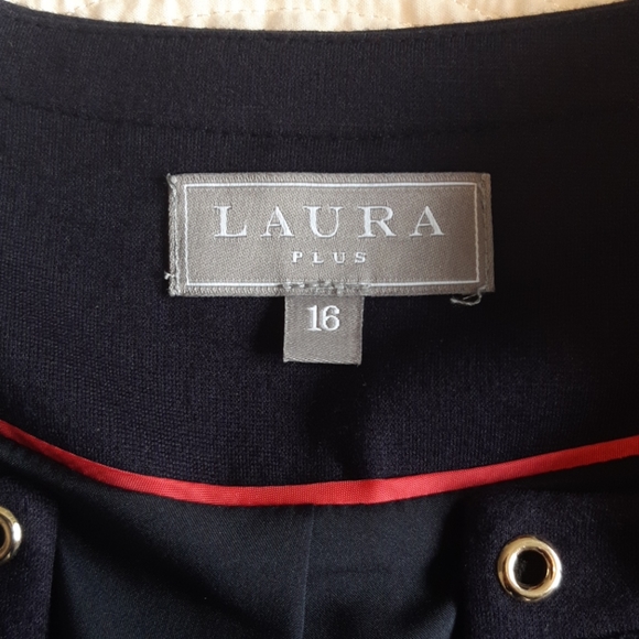 Womens Lined Navy and Tweed Laura Blazer size 16 - Picture 2 of 5